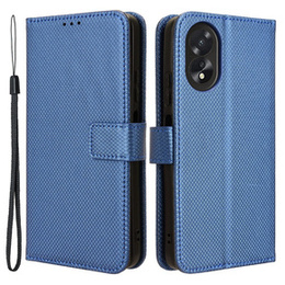 Pattintható tok a Oppo A38 4G / Oppo A18 4G, Wallet Smart Magnet, kék