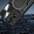 Páncélozott tok Oppo A18 4G / A38 4G, CamShield Slide, fekete