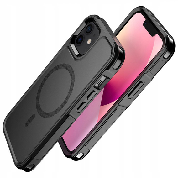 Telefontok a iPhone 12/12 Pro, MagForce MagSafe, fekete