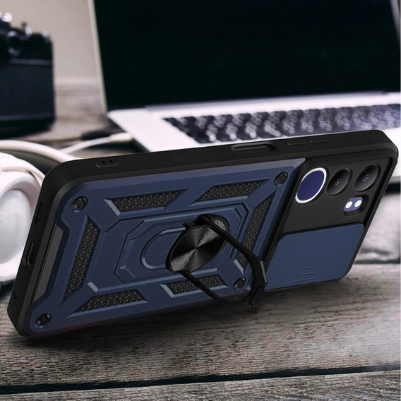Telefontok a Vivo V50 Lite 4G / 5G, CamShield Slide, kék