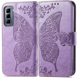 Pattintható tok a Infinix Hot 50 Pro+ 4G, Butterfly, lila