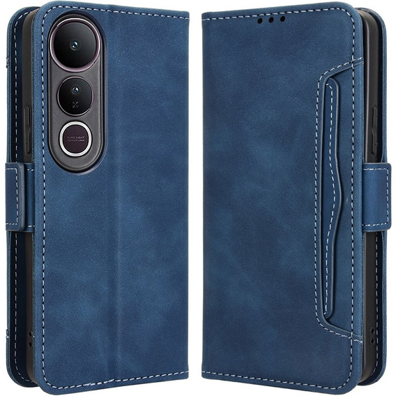 Pattintható tok a Vivo V50 Lite 4G / 5G, Card Slot, sötétkék