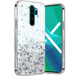 Telefontok a Xiaomi Redmi Note 8 Pro, Glittery, átlátszó