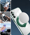 Mágneses tok Samsung Galaxy S24 FE készülékhez, MagSafe, zöld