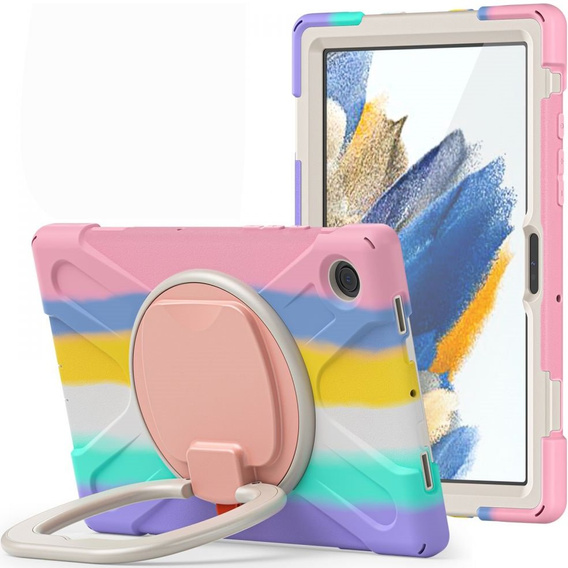 Gyerek tok Samsung Galaxy tab A8 10.5 SM-X200 SM-X205, páncélozott, pánttal, kék