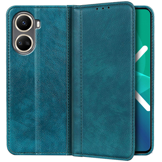 Telefontok a Huawei Nova 10 SE, Wallet Litchi Leather, zöld