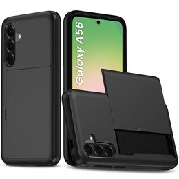 Telefontok a Samsung Galaxy A56 5G, Sliding Card Holder, fekete