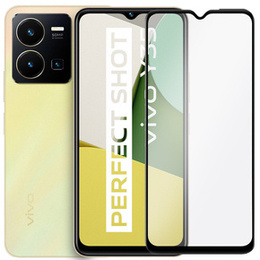 3D edzett üveg Vivo Y35 készülékhez, fekete