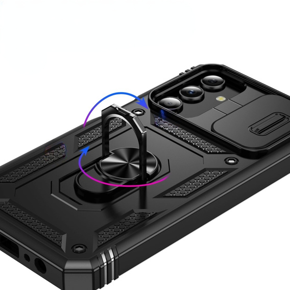 Telefontok a Samsung Galaxy S24+ Plus, CamShield Slide, fekete