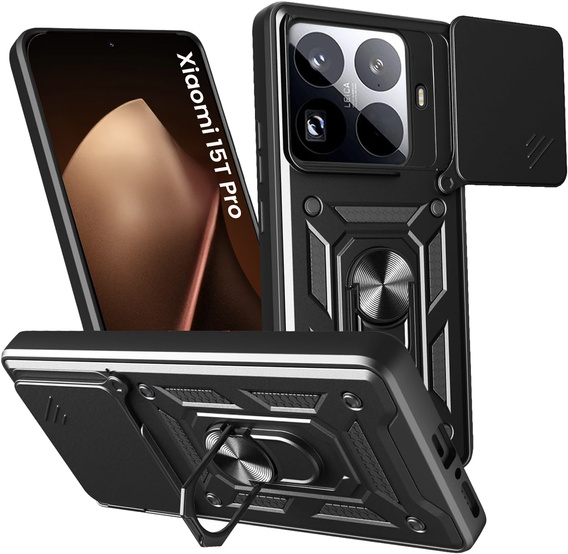 CamShield Slide páncélozott tok kamerafedéllel és gyűrűvel a Xiaomi 15T Pro-hoz