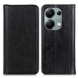 Telefontok a Xiaomi Redmi Note 13 Pro 4G / Xiaomi Redmi Note 14S / Xiaomi Poco M6 Pro 4G, Wallet Litchi Leather, fekete