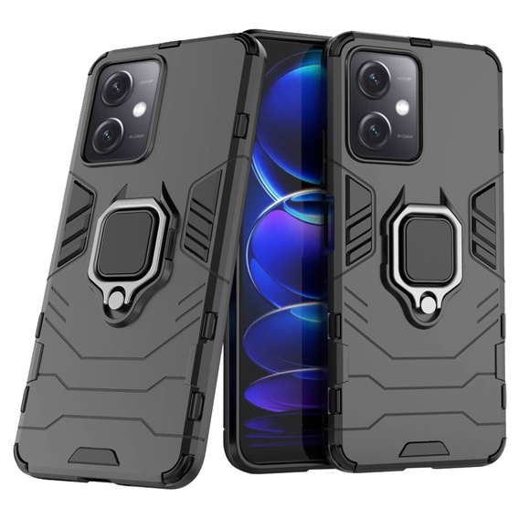 Telefontok a Xiaomi Redmi Note 12 5G / POCO X5 5G, Kickstand Ring, fekete