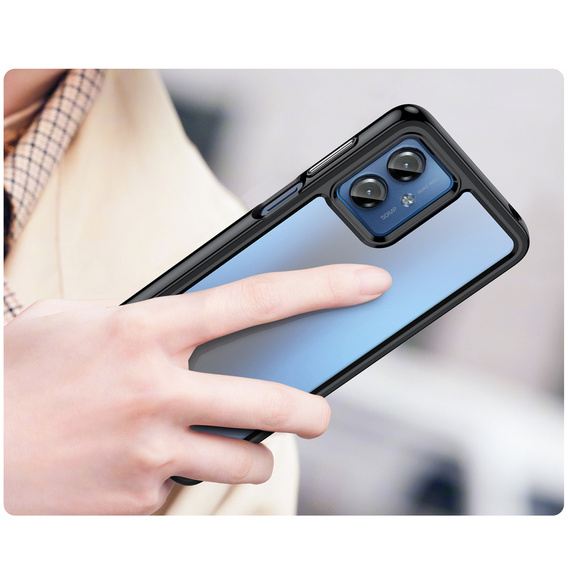 Telefontok a Motorola Moto G14, Fusion Hybrid, átlátszó / fekete
