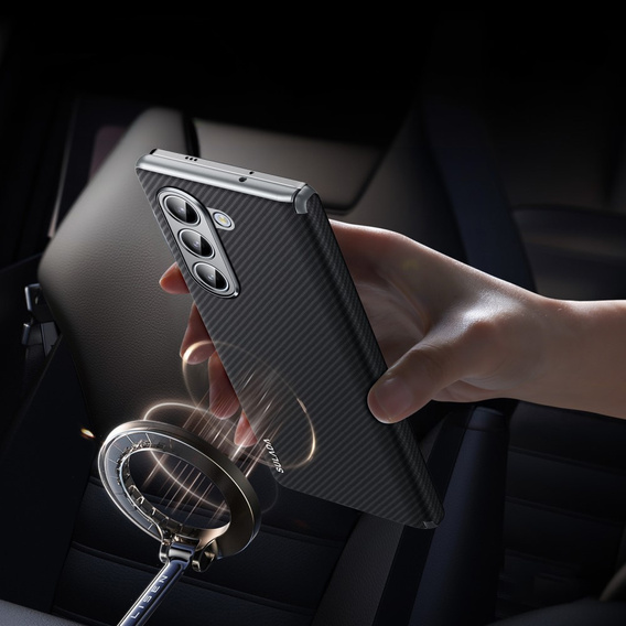 SULADA szénszálas tok MagSafe-hez Samsung Galaxy Z Fold6 5G készülékhez, fekete