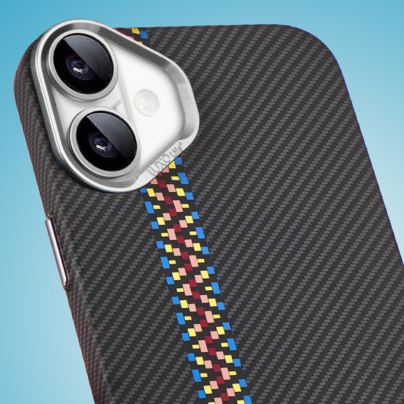 Tok iPhone 16 Plus, Carbon Fiber MagSafe, fekete