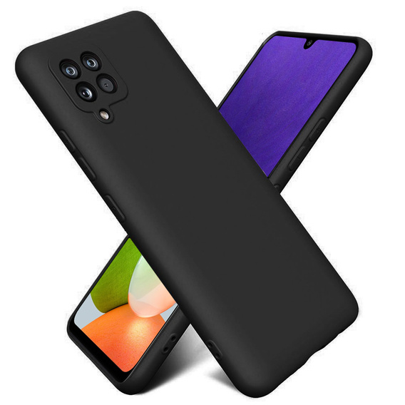 Telefontok a Samsung Galaxy A22 / M22 4G / LTE, Silicone Lite, fekete
