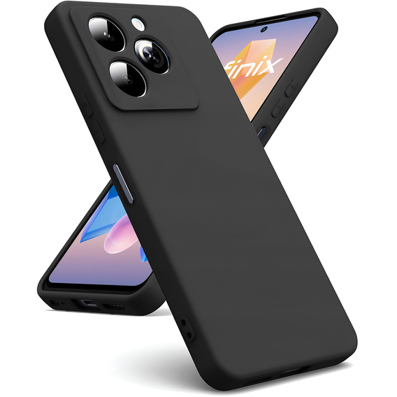 Telefontok a Infinix Hot 40i, Silicone Lite, fekete