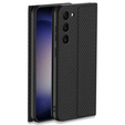 Pattintható tok a Samsung Galaxy S23 Plus, GKK Leather, carbon fekete
