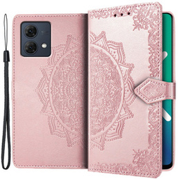 Pattintható tok a Motorola Moto G84, Mandala, rózsaszín rose gold