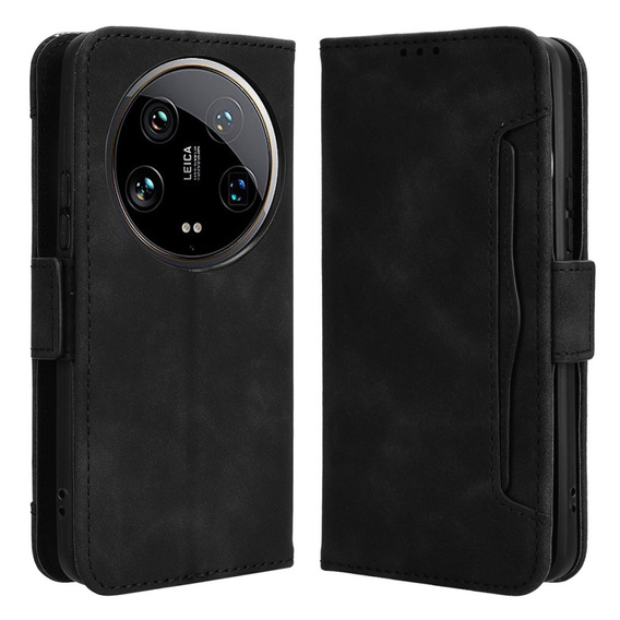 Pattintható tok a Xiaomi 14 Ultra, Card Slot, fekete