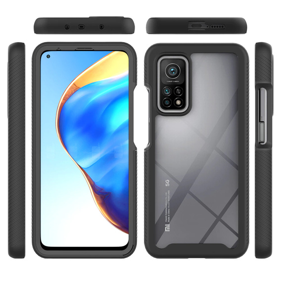 Tok Xiaomi Mi 10T / 10T Pro készülékhez, Shockproof, fóliával, kék