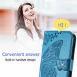 Pattintható tok a Motorola Moto G32, Butterfly, kék