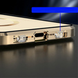 Magnetic Dual Glass MagSafe tok iPhone 15 Pro, arany