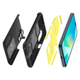 Spigen tok Samsung Galaxy A36 5G készülékhez, Tough Armor Mag Mag MagSafe, fekete + 9H edzett üveg