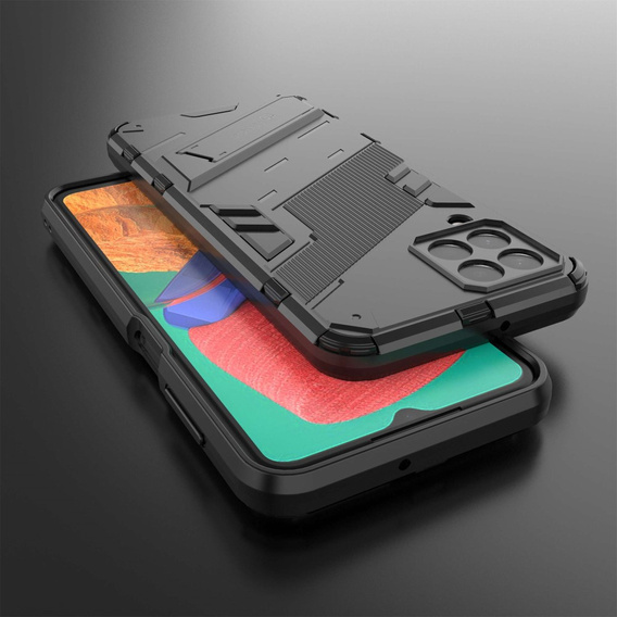 Tok Samsung Galaxy M33 5G, Military kickstand, fekete