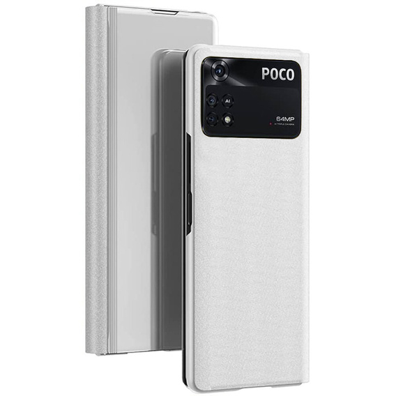 Telefontok a Xiaomi Poco M4 Pro 4G, Clear View, ezüst