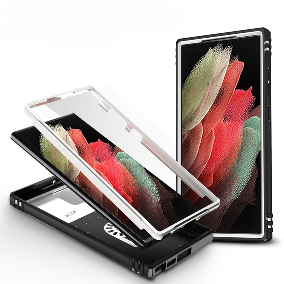 Telefontok a Samsung Galaxy S23 Ultra, CamShield Slide, Fehér /fekete