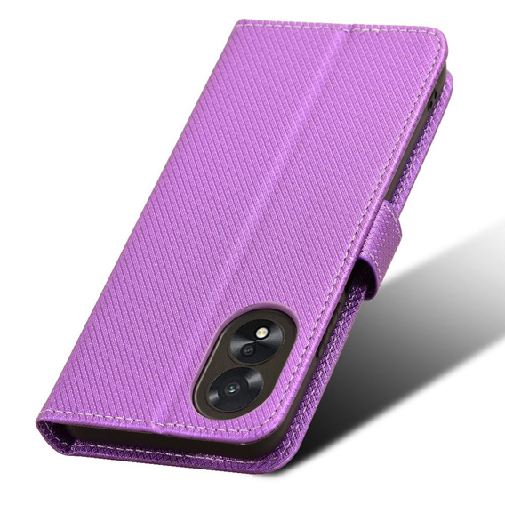 Pattintható tok a Oppo A38 4G / Oppo A18 4G, Wallet Smart Magnet, lila