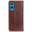 Pattintható tok OnePlus Nord CE4 Lite, Split Leather, barna