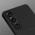 Telefontok a Sony Xperia 1 VI, Leather Hybrid MagSafe, fekete
