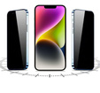 2x edzett adatvédelmi üveg az iPhone 14 Plus / 13 Pro Max-hoz, ERBORD 9H Easy App Anti-Peep