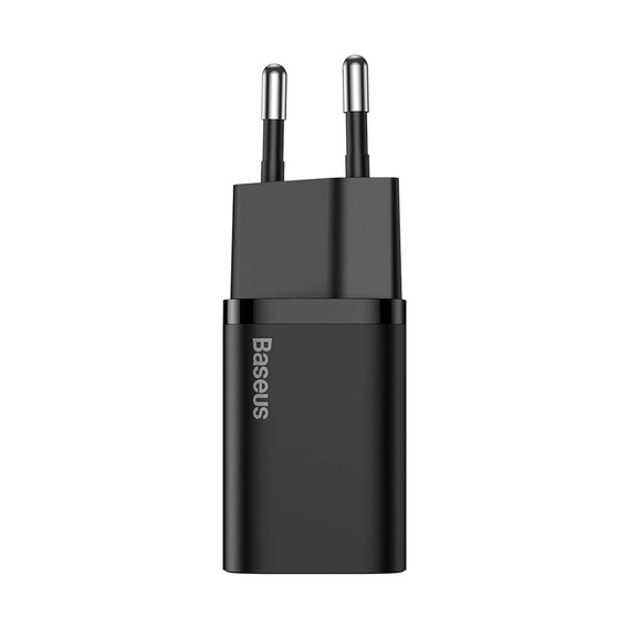 Baseus Super Si PD 25 W USB-C hálózati töltő + USB-C kábel, fekete