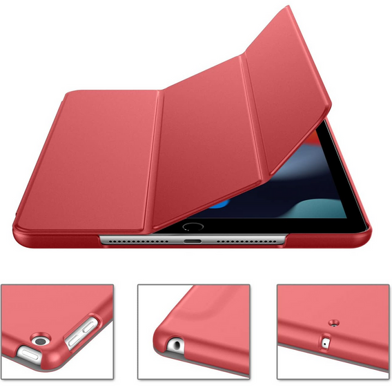 Tok iPad 7/8/9 10.2 2019/2020/2021, Smartcase, piros