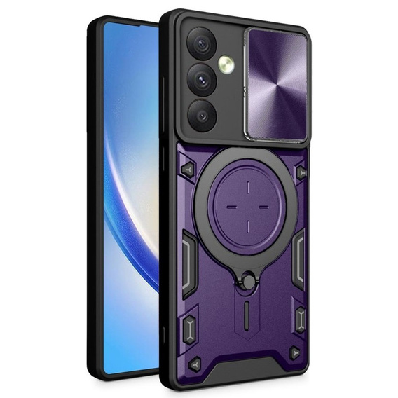 Páncélozott tok Samsung Galaxy A54 5G, CamShield Slide, lila