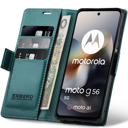 ERBORD Fényes Litchi pénztárca Motorola Moto G56 5G számára