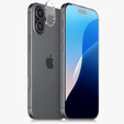 Edzett kameraüveg iPhone 16 / 16 Plus, átlátszó