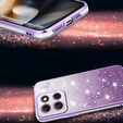 Tok Motorola Moto G56 5G, Glitter Flower, lila