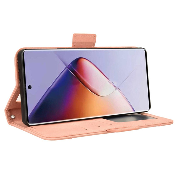 Pattintható tok a Infinix Note 40 Pro, Card Slot, rózsaszín