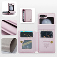CASEME flip tok Samsung Galaxy Z Flip5 5G, Litchi Wallet, rózsaszín