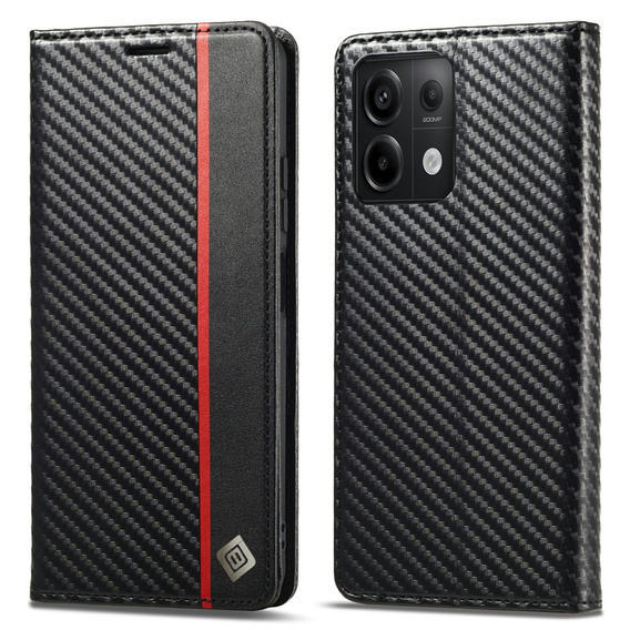 Pattintható tok a Xiaomi Redmi Note 13 5G, Carbon LC.IMEEKE, fekete