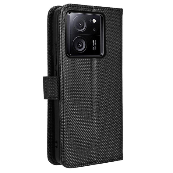 Flip tok Xiaomi 13T / 13T Pro / Redmi K60 Ultra-hez, Smart Magnet, fekete