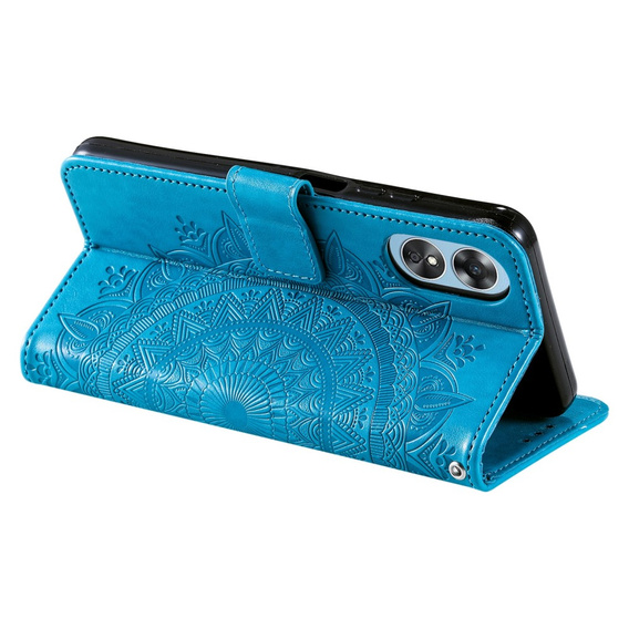 Pattintható tok a Oppo A17, Mandala, kék