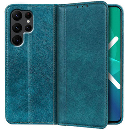 Telefontok a Samsung Galaxy S22 Ultra 5G, Wallet Litchi Leather, kék