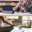 Tok Samsung Galaxy Tab S9 Plus, Smartcase tolltartóval, kék