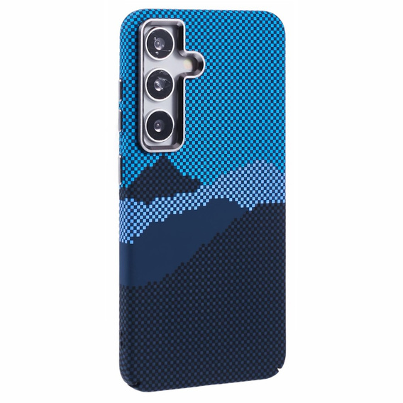 Tok Samsung S25+ Plus, Carbon Fiber MagSafe, kék / tengerészkék
