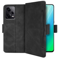 Pattintható tok a Xiaomi Redmi Note 12 Pro+ 5G, Card Slot, fekete